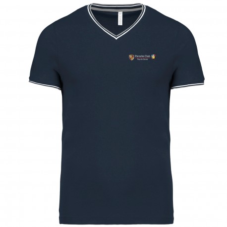 Tee shirt col V maille piquée Homme Savoie