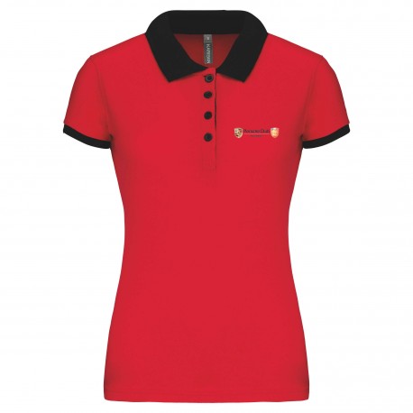 Polo bicolore piqué Femme Normandie